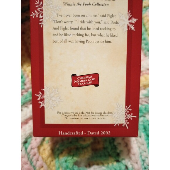 Hallmark Keepsake Piglets First Ride Winnie the Pooh Ornament - Picture 7 of 9